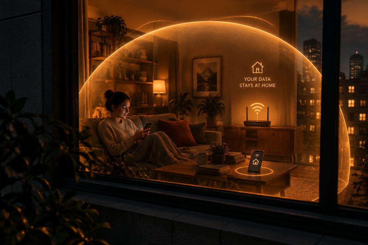 Home protected by a private shield: footage stays on the home network